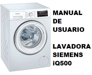 Manual de Instrucciones Lavadora Siemens iQ500