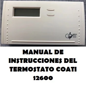 Manual de Instrucciones del Termostato Coati 12600