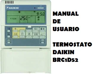 Manual de Instrucciones del Termostato Daikin brc1d52